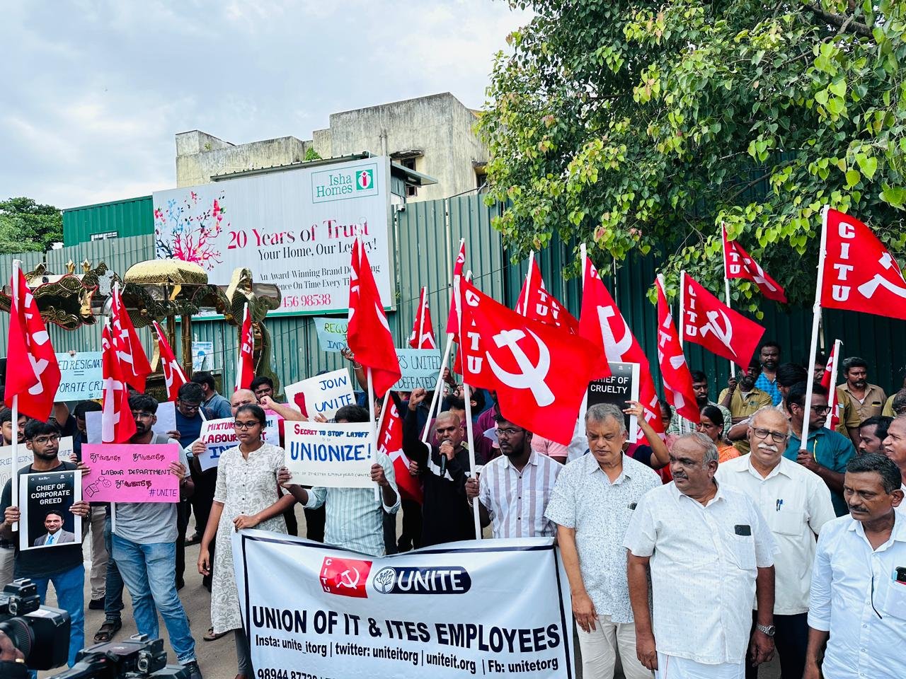 TCS Layoffs Spark Protests