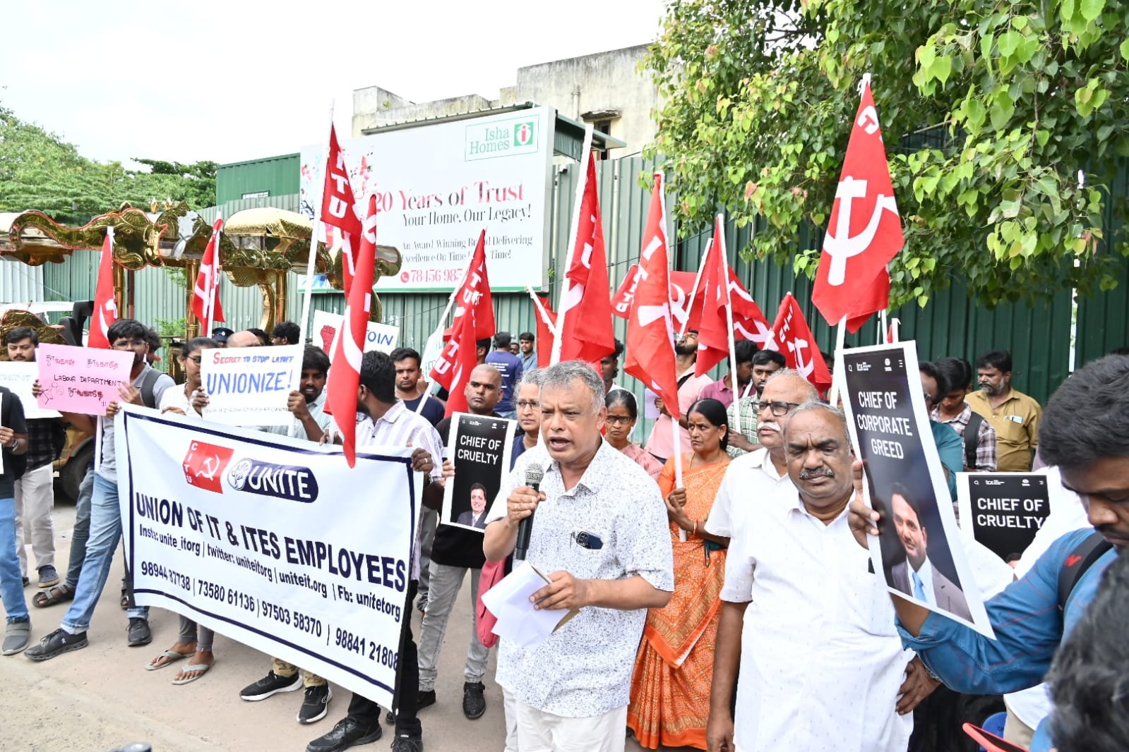 TCS Layoffs Spark Protests