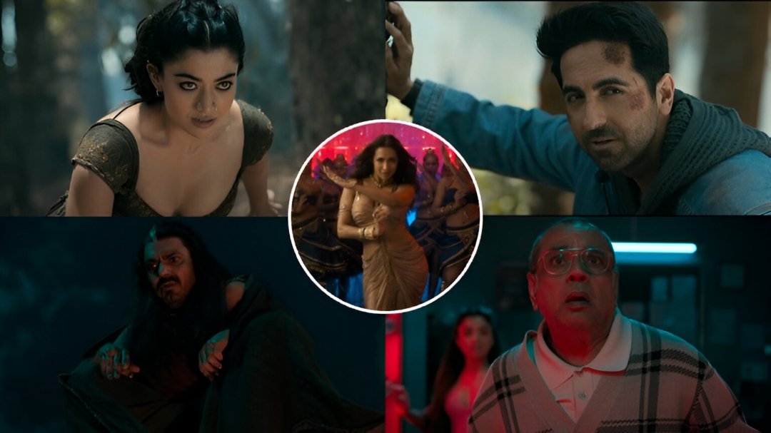 Thama Movie Teaser showing Ayushmann Khurrana and Rashmika Mandanna