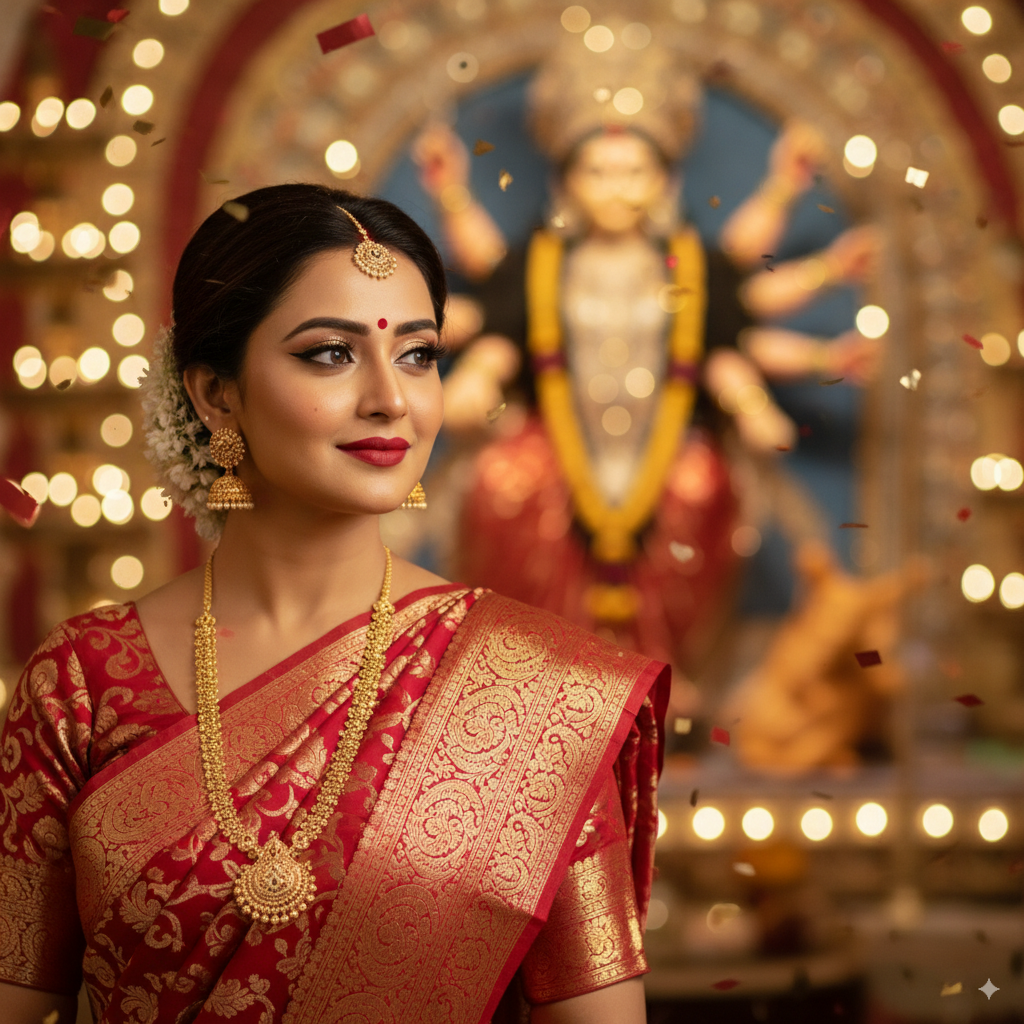 The Cinematic Look from Google Gemini Navratri AI Photos