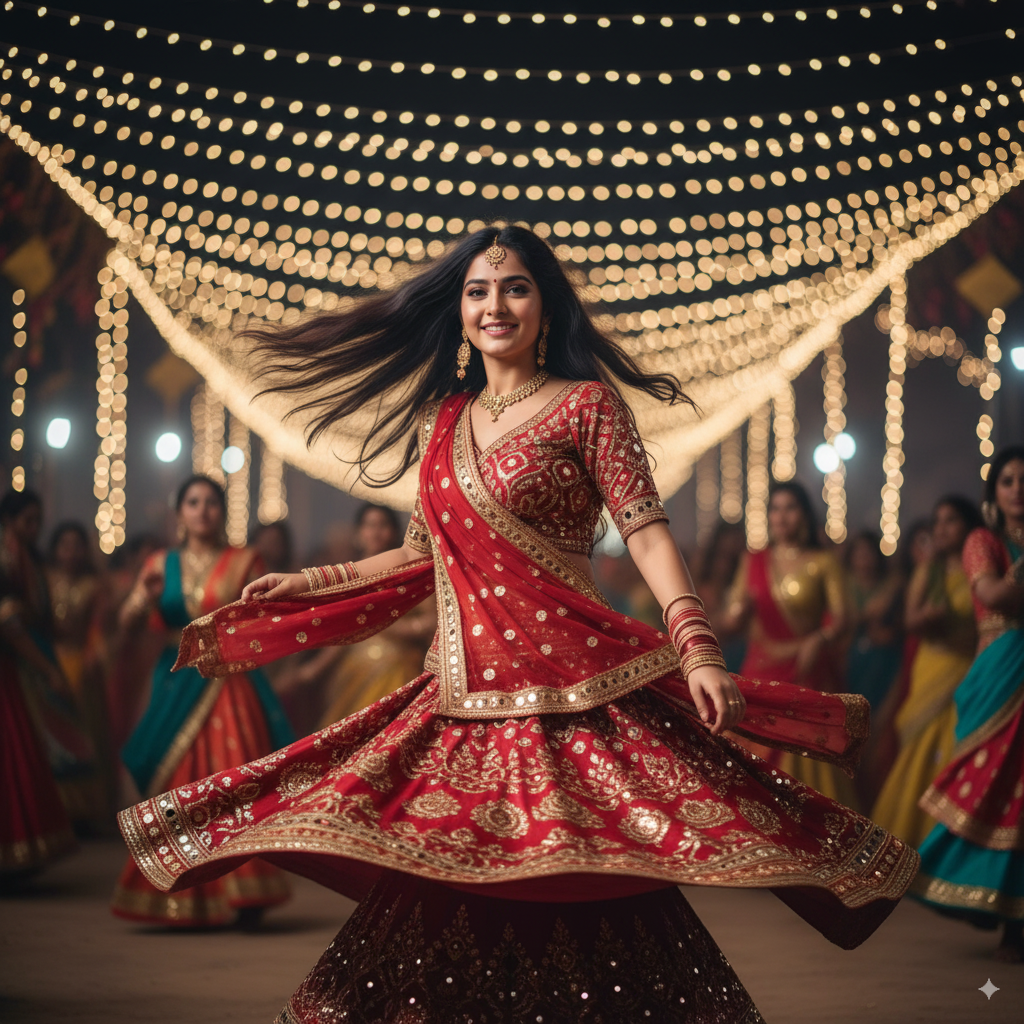 The Dynamic Spin from Google Gemini Navratri AI Photos