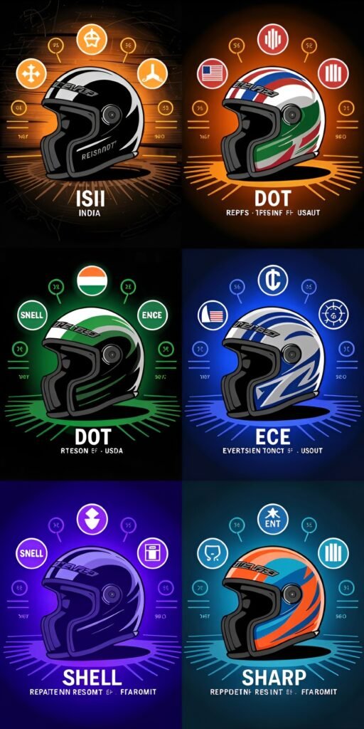 The Helmet Is Just the Beginning: A Standards-Based Guide to Essential Gear for Long-Distance Motorcycle Touring 1 Helmet Safety Certifications in India ISI DOT ECE SNELL SHARP Explained ReiseMoto